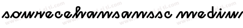 sourecehansanssc medium字体转换